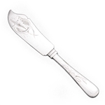 Bright-cut, Sterling Master Butter Knife, Cat Tail Design