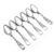 Bright-cut, Sterling Teaspoons, Set of 6, Monogram T