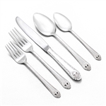Lovely Lady by Holmes & Edwards, Silverplate 5-PC Setting, Dinner w/ Dessert Place Spoon