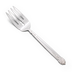 Moss Rose by National, Silverplate Cold Meat Fork