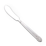 Moss Rose by National, Silverplate Butter Spreader, Flat Handle