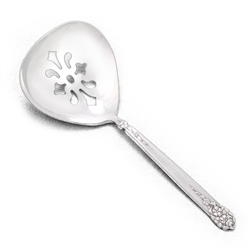 Moss Rose by National, Silverplate Bonbon Spoon