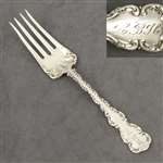 Louis XV by Whiting Div. of Gorham, Sterling Small Beef Fork, Monogram LBH