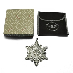 1971 Snowflake Sterling Ornament by Gorham