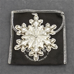 1973 Snowflake Sterling Ornament by Gorham