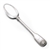Platter/Stuffing Spoon by English, Sterling Threaded Shell Design, Monogram A