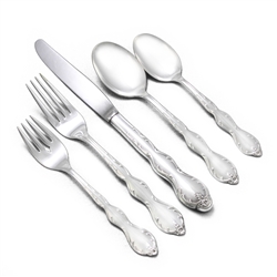 Camelot by Wm. Rogers Mfg. Co., Silverplate 5-PC Setting Dinner, Modern w/ Soup Spoon