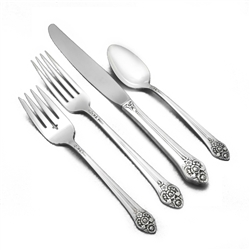 Plantation by 1881 Rogers, Silverplate 4-PC Setting, Dinner Size, Modern Blade
