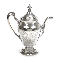 Coffee Pot by Reed & Barton, Silverplate Victorian East Lake Design