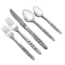 Silver Valentine by Community, Silverplate 5-PC Setting w/ Soup Spoon