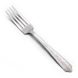 Normandie by Wallace, Sterling Luncheon Fork, Monogram LA, 1939