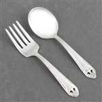 Lovely Lady by Holmes & Edwards, Silverplate Baby Spoon & Fork