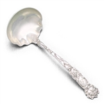 Bridal Rose by Alvin, Sterling Cream Ladle, Gilt Bowl, Monogram G