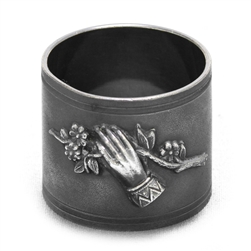 Napkin Ring, Figural, Silverplate Hand