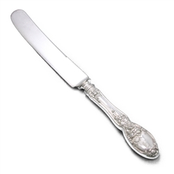 Brides Bouquet by Alvin, Silverplate Dinner Knife, Blunt Plated, Monogram J