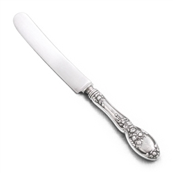 Brides Bouquet by Alvin, Silverplate Dinner Knife, Blunt Plated, Monogram N