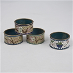 Napkin Ring, Cloisonne Cloisonne, Set of 4