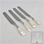 Pearl Handle made in England Dinner Knife, Set of 4