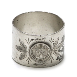 Napkin Ring, Silverplate Medallion