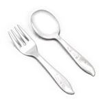 Springtime by 1847 Rogers, Silverplate Baby Spoon & Fork