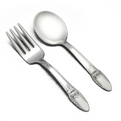 First Love by 1847 Rogers, Silverplate Baby Spoon & Fork