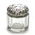 Dresser Jar, Glass w/ Sterling Lid by Unger Bros. Flower & Scroll Design