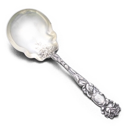 Bridal Rose by Alvin, Sterling Berry Spoon, Monogram P