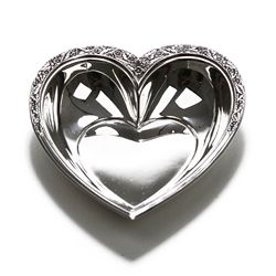 Valencia by International, Sterling Nut Dish, Heart Shaped