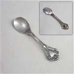 Spoon Pin, Sterling Heart Design