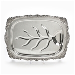 Christopher Wren by Wallace, Silverplate Tree Well Meat Platter, Footed
