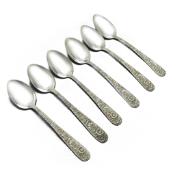 Repousse by Kirk, Sterling Five O'Clock Coffee Spoon, Set of 6, S. Kirk & Son INnc
