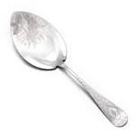 Bright-cut, Sterling Pie Server, Flat Handle, Monogram F