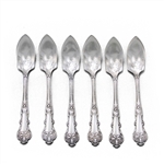 Charter Oak by 1847 Rogers, Silverplate Grapefruit Spoons, Set of 6