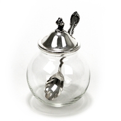 Reflection by 1847 Rogers, Silverplate Condiment Jar w/ Silver Lid, Instant Coffee