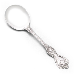 King Edward by Whiting Div. of Gorham, Sterling Round Bowl Soup Spoon, Monogram F
