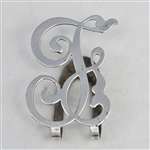 Napkin Clip by Apollo, Sterling Letter F