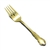 Golden Dresden Rose by Reed & Barton, Gold Electroplate Salad Fork