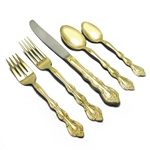 Golden Interlude by International, Silverplate 5-PC Setting w/ Soup Spoon