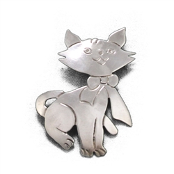 Pin by Mexican, Sterling Cat w/ Bow