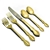 Reflection (Golden) by 1847 Rogers, Gold Electroplate 5-PC Place Setting