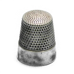 Thimble by Thomas F. Brogan, Sterling Double Band Design, Size 10
