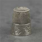 Thimble by Simons Bros. & Co., Sterling Bright-cut, Size 12
