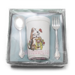 Affection by Community, Silverplate Baby Spoon & Fork, Plastic Cup