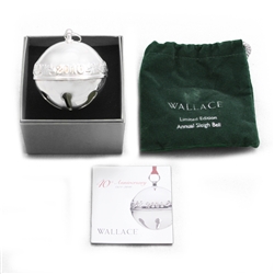 2010 Sleigh Bell Silverplate Ornament by Wallace