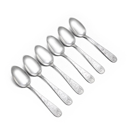 Bright-cut, Sterling Teaspoons, Set of 6, Monogram E.D.B.