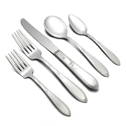 Rosemary by International, Silverplate 5-PC Setting w/ Round Bowl Soup Spoon