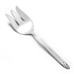Anniversary Rose by Deep Silver, Silverplate Cold Meat Fork
