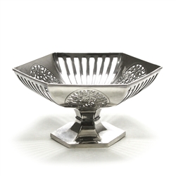 Centerpiece Bowl by Pairpoint, Silverplate Reticulated Floral Design