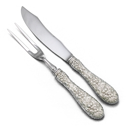 Rose by Stieff, Sterling Carving Fork & Knife, Bird