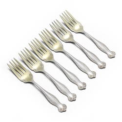 Canterbury by Towle, Sterling Dessert Fork, Set of 6, Gilt Tines